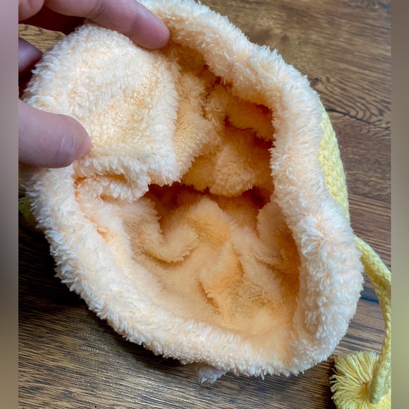 Cutie Hats Pink & Yellow Bear Hat- Size Small - Picture 4 of 4